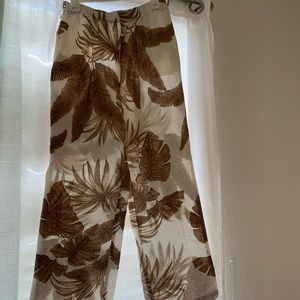Andrea jovine leaf wide pants